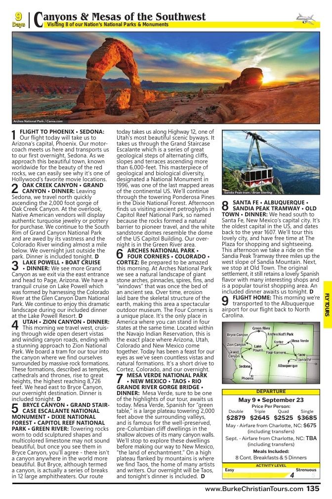Christian Tours Travel Adventures Catalog Weekly Ad January 1 - December 31, 2026