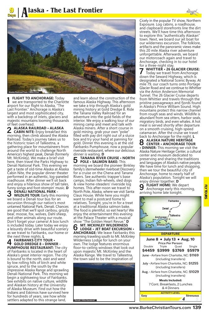 Christian Tours Travel Adventures Catalog Weekly Ad January 1 - December 31, 2026