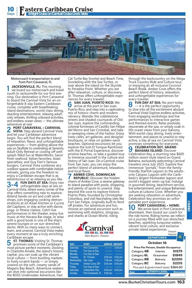Christian Tours Travel Adventures Catalog Weekly Ad January 1 - December 31, 2026