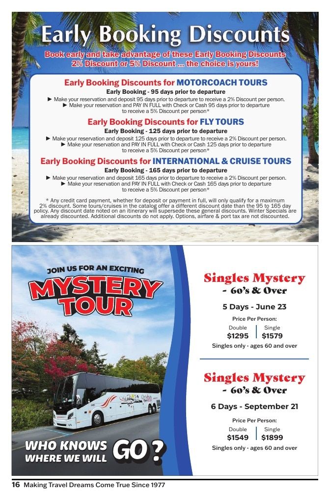 Christian Tours Travel Adventures Catalog Weekly Ad January 1 - December 31, 2026