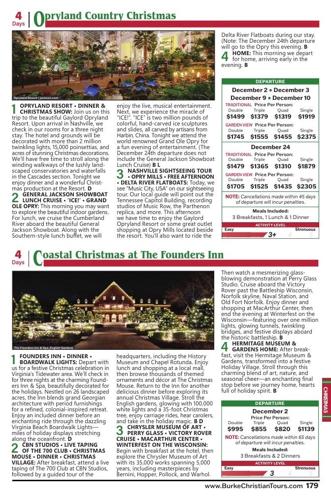 Christian Tours Travel Adventures Catalog Weekly Ad January 1 - December 31, 2026