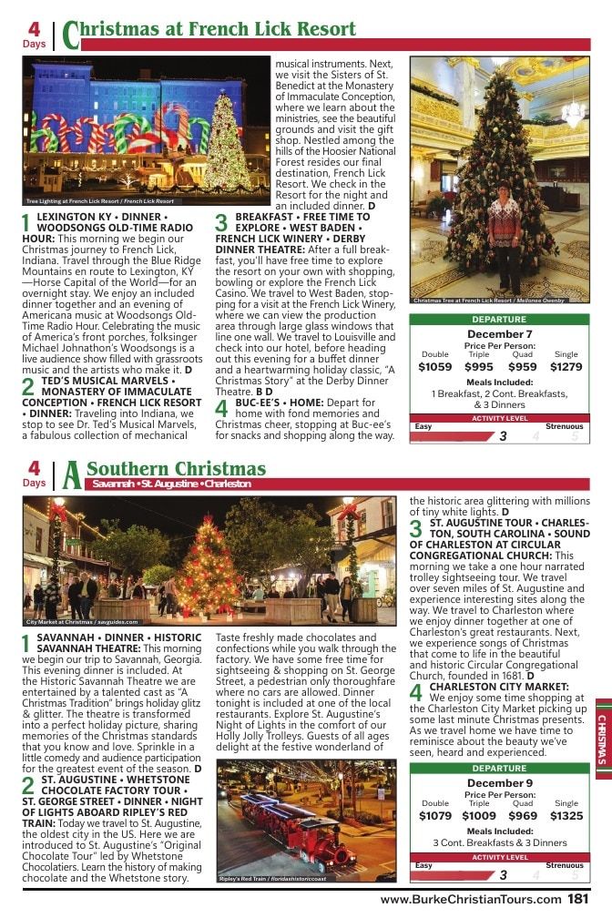 Christian Tours Travel Adventures Catalog Weekly Ad January 1 - December 31, 2026
