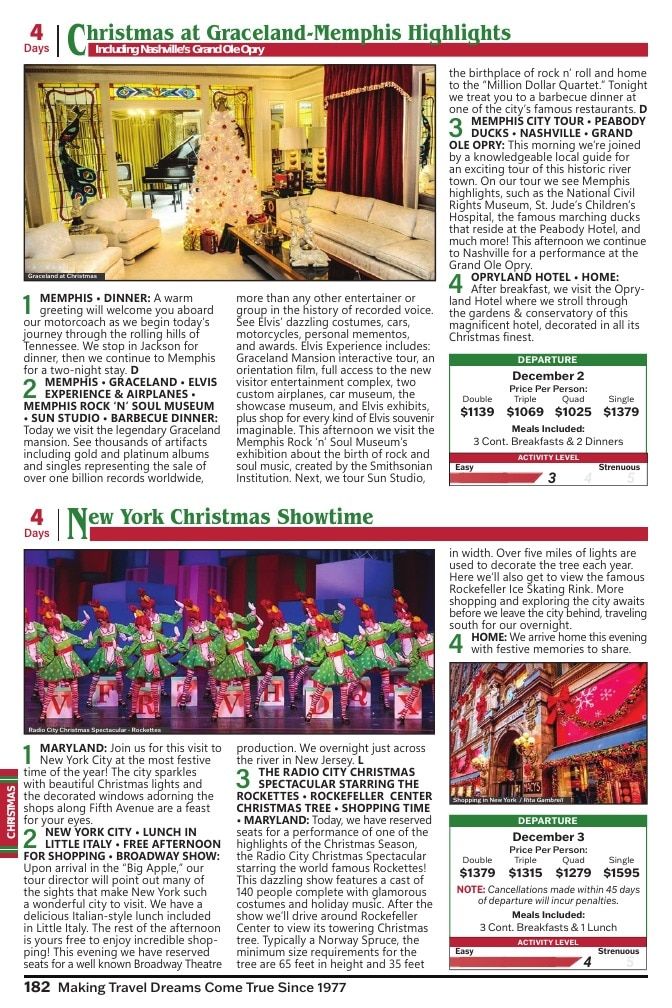 Christian Tours Travel Adventures Catalog Weekly Ad January 1 - December 31, 2026