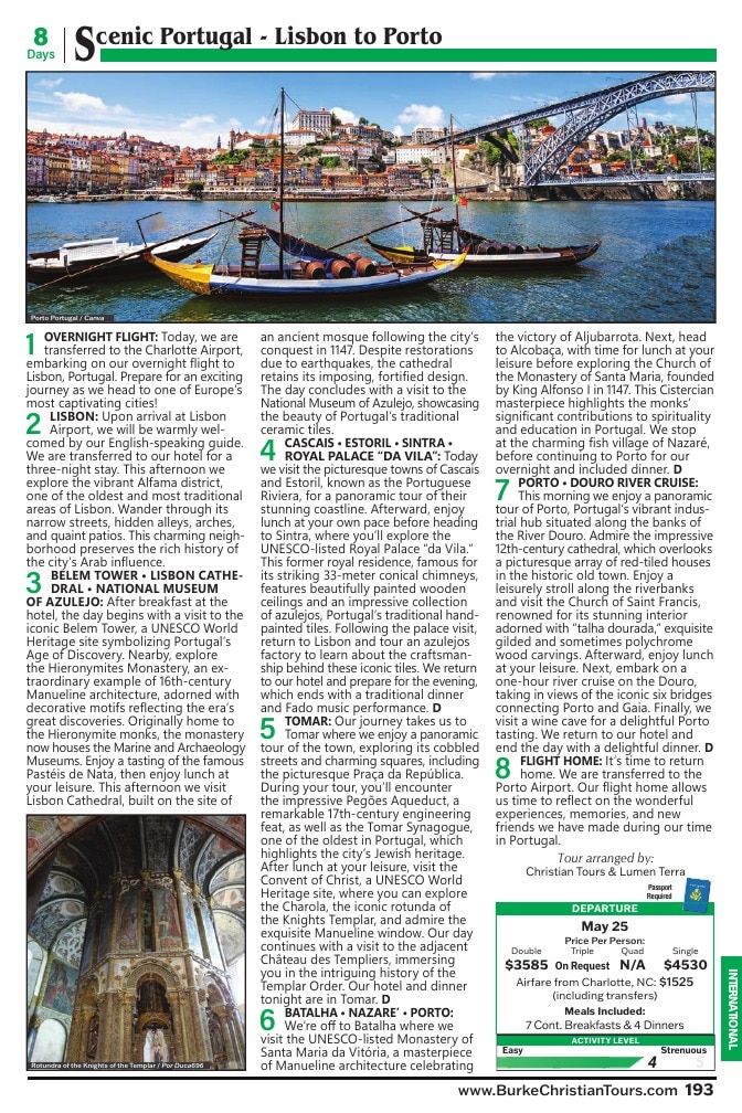 Christian Tours Travel Adventures Catalog Weekly Ad January 1 - December 31, 2026