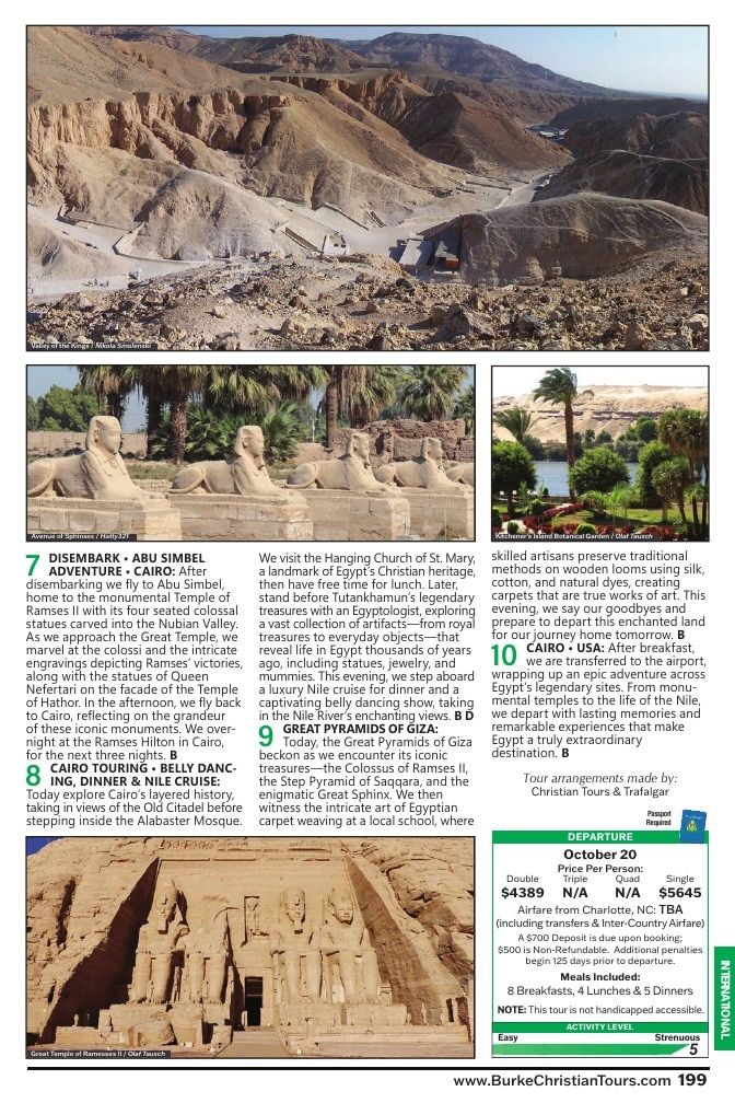 Christian Tours Travel Adventures Catalog Weekly Ad January 1 - December 31, 2026