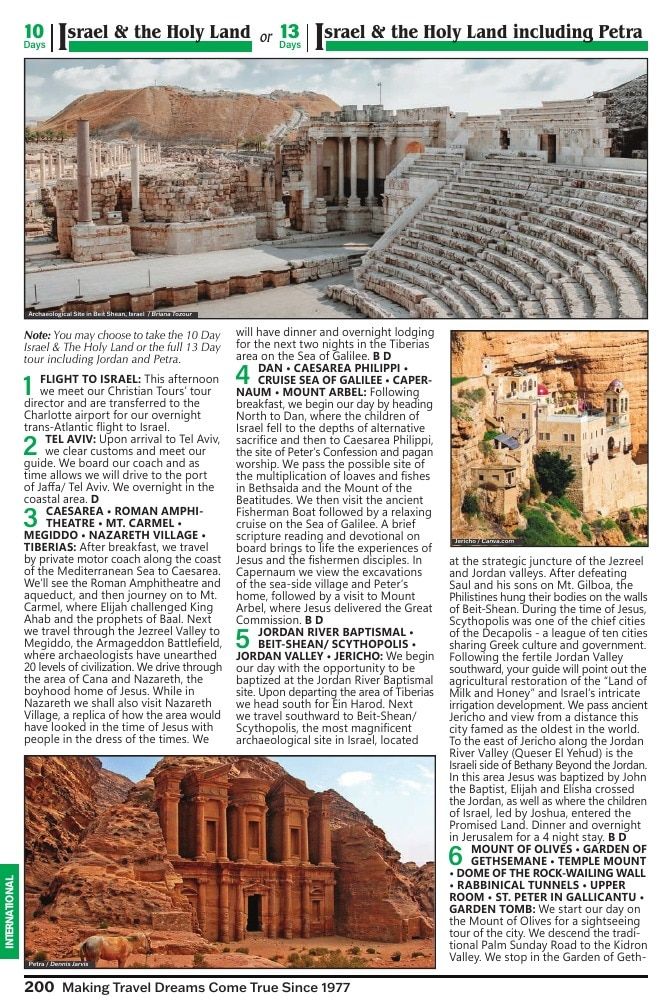 Christian Tours Travel Adventures Catalog Weekly Ad January 1 - December 31, 2026