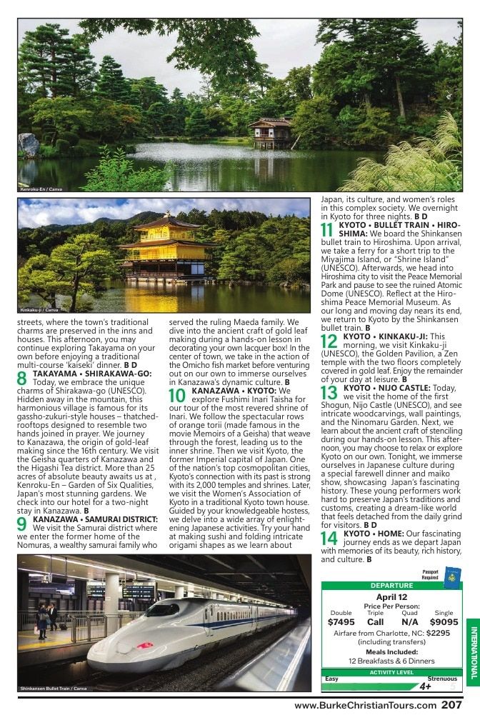 Christian Tours Travel Adventures Catalog Weekly Ad January 1 - December 31, 2026