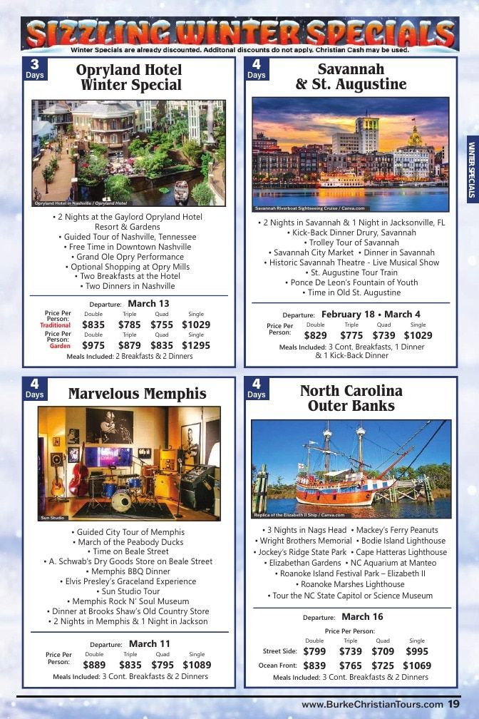 Christian Tours Travel Adventures Catalog Weekly Ad January 1 - December 31, 2026