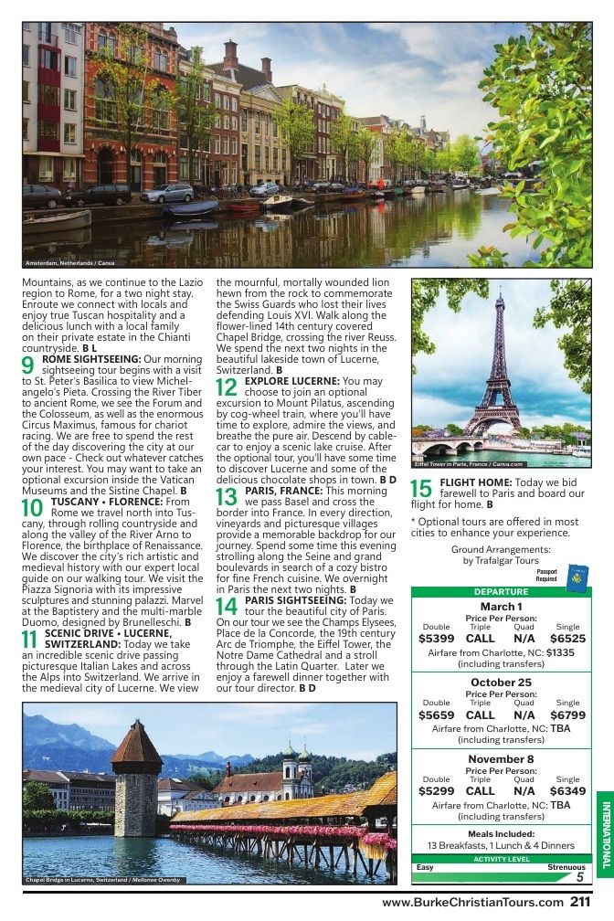 Christian Tours Travel Adventures Catalog Weekly Ad January 1 - December 31, 2026