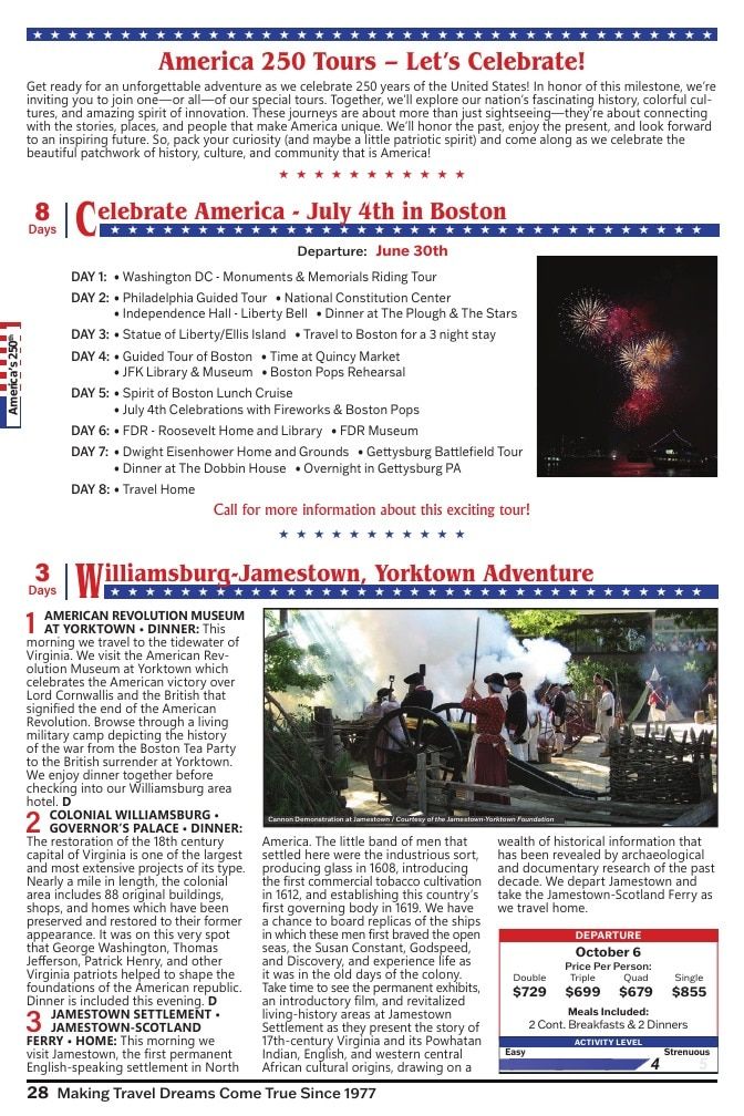 Christian Tours Travel Adventures Catalog Weekly Ad January 1 - December 31, 2026