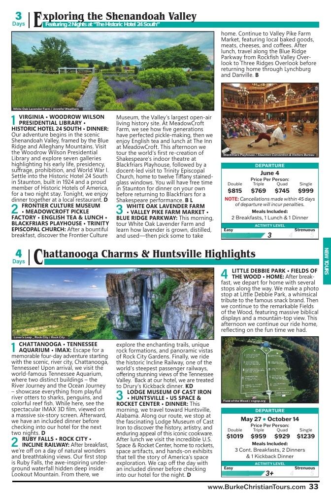 Christian Tours Travel Adventures Catalog Weekly Ad January 1 - December 31, 2026