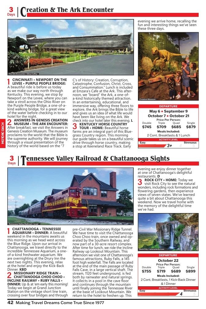 Christian Tours Travel Adventures Catalog Weekly Ad January 1 - December 31, 2026