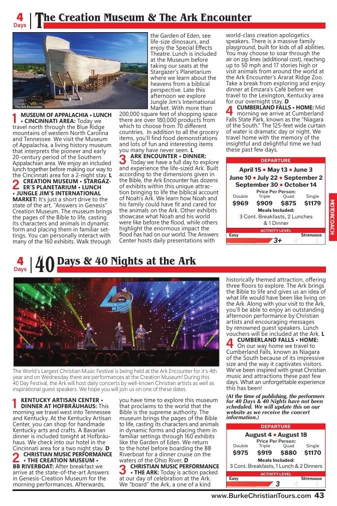Christian Tours Travel Adventures Catalog Weekly Ad January 1 - December 31, 2026