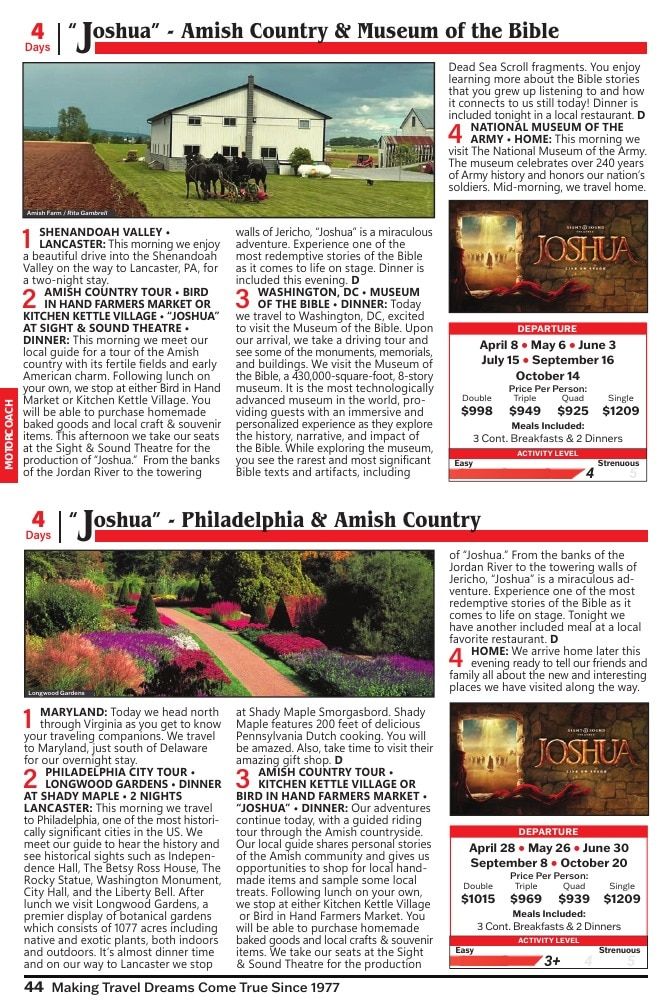 Christian Tours Travel Adventures Catalog Weekly Ad January 1 - December 31, 2026
