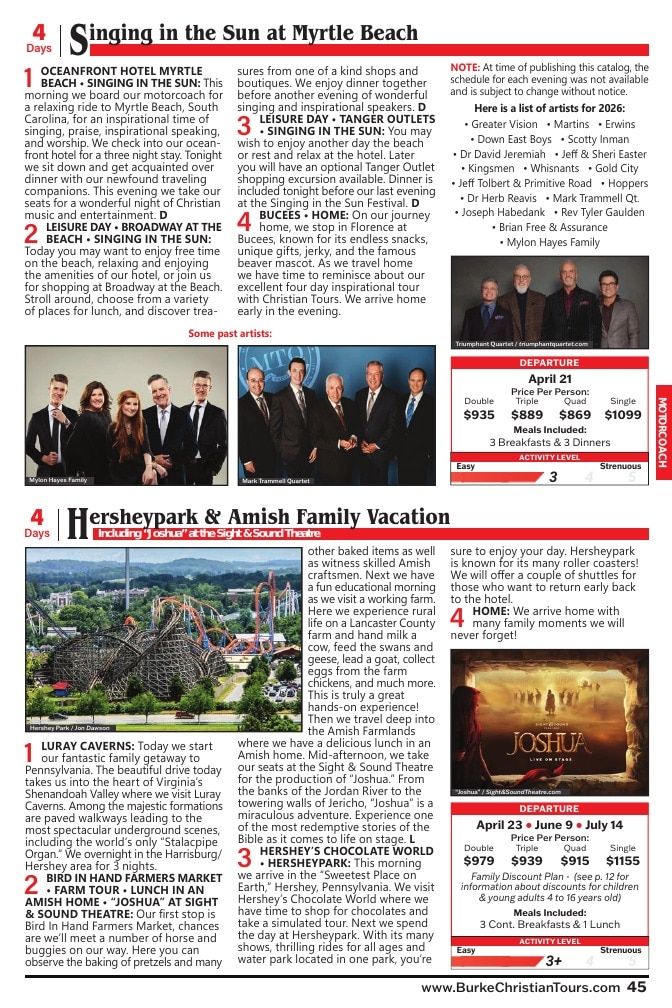 Christian Tours Travel Adventures Catalog Weekly Ad January 1 - December 31, 2026