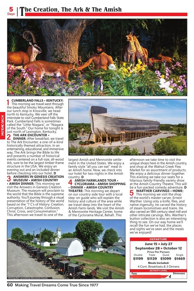 Christian Tours Travel Adventures Catalog Weekly Ad January 1 - December 31, 2026