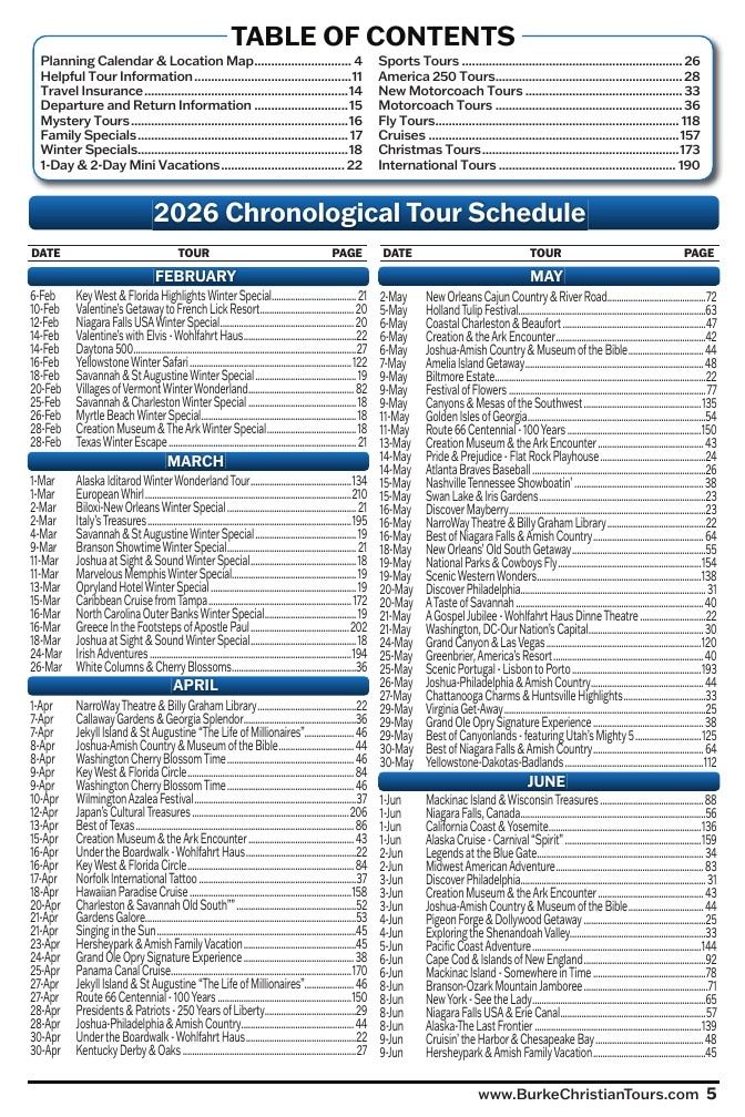Christian Tours Travel Adventures Catalog Weekly Ad January 1 - December 31, 2026