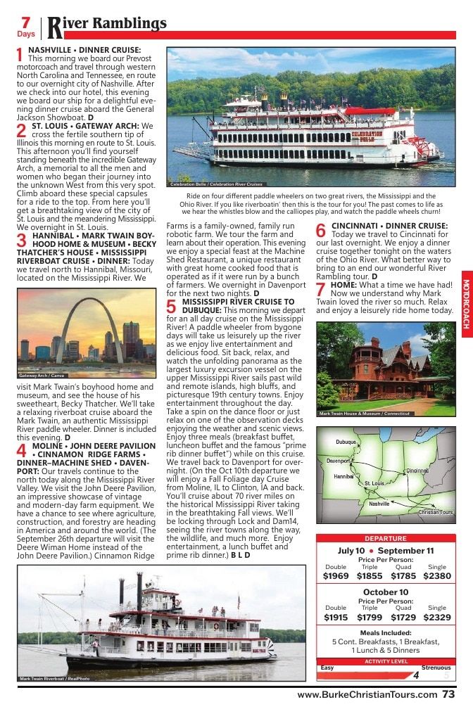 Christian Tours Travel Adventures Catalog Weekly Ad January 1 - December 31, 2026