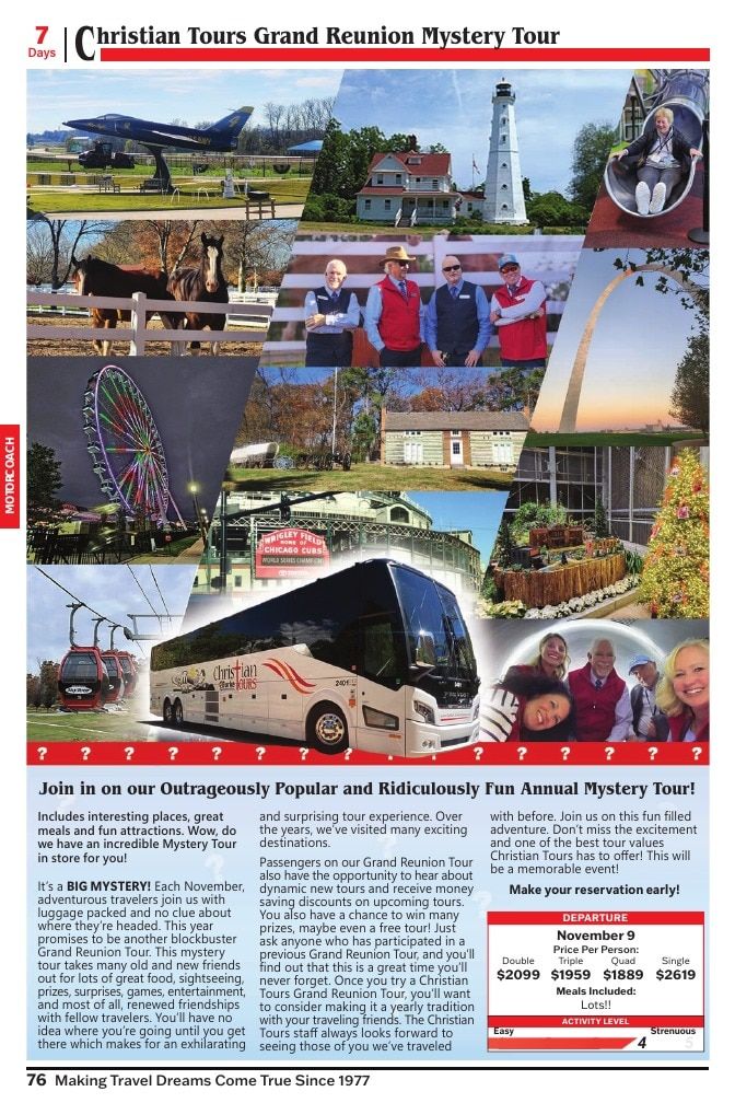 Christian Tours Travel Adventures Catalog Weekly Ad January 1 - December 31, 2026
