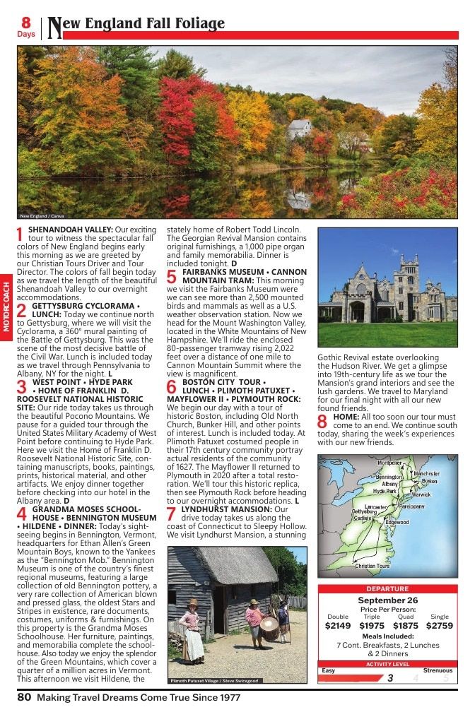 Christian Tours Travel Adventures Catalog Weekly Ad January 1 - December 31, 2026
