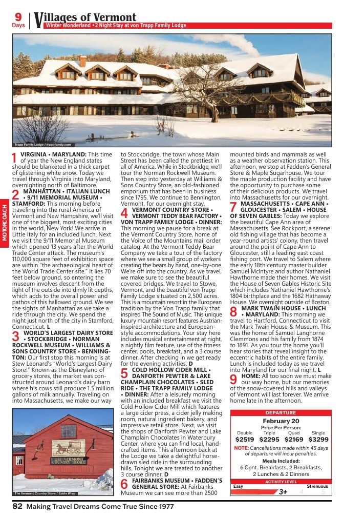 Christian Tours Travel Adventures Catalog Weekly Ad January 1 - December 31, 2026
