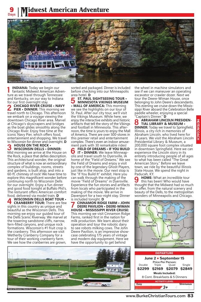 Christian Tours Travel Adventures Catalog Weekly Ad January 1 - December 31, 2026