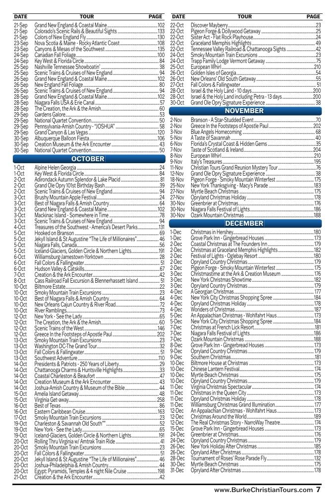 Christian Tours Travel Adventures Catalog Weekly Ad January 1 - December 31, 2026