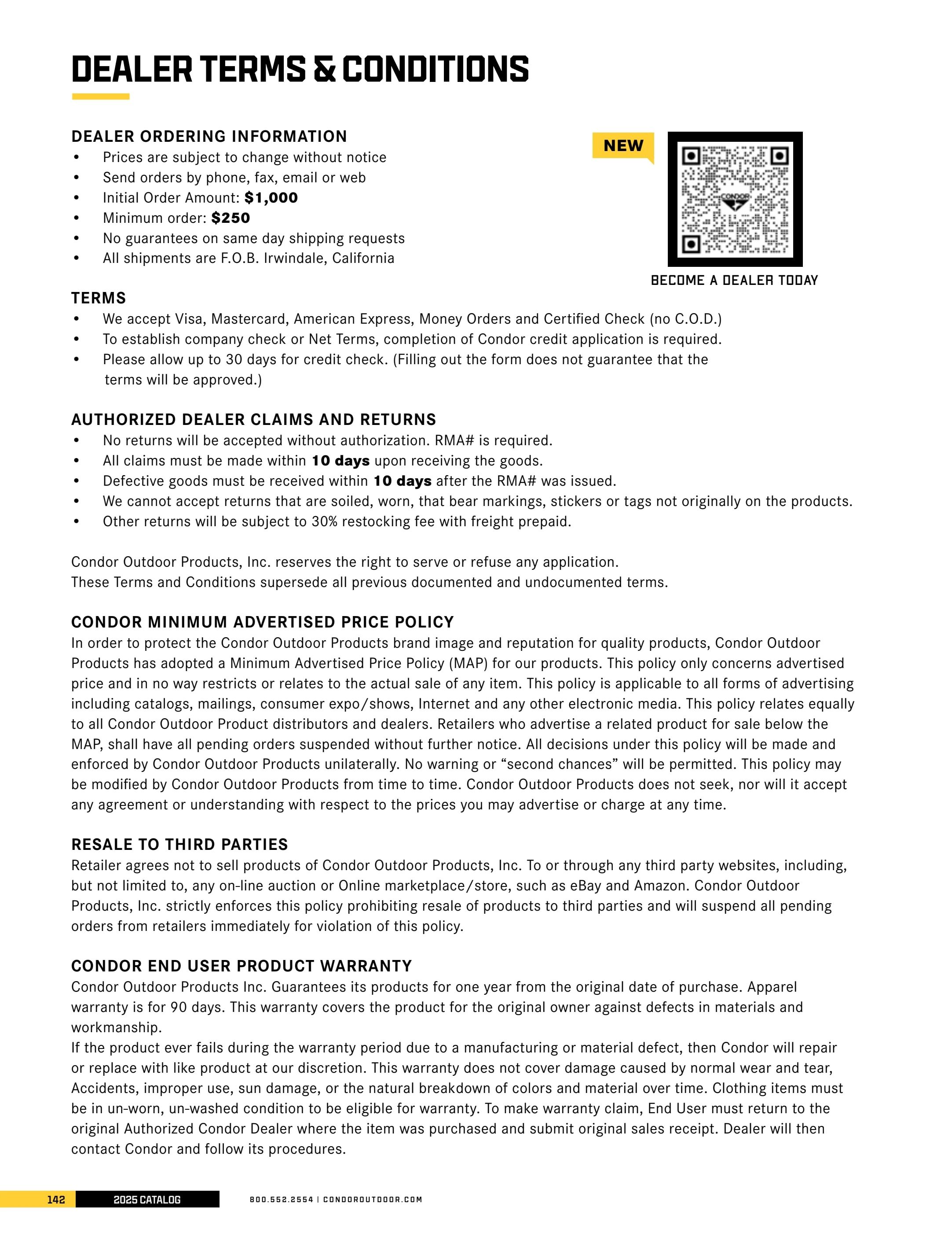Condor Outdoor Outdoor Gear Catalog Weekly Ad January 1 - December 31, 2026