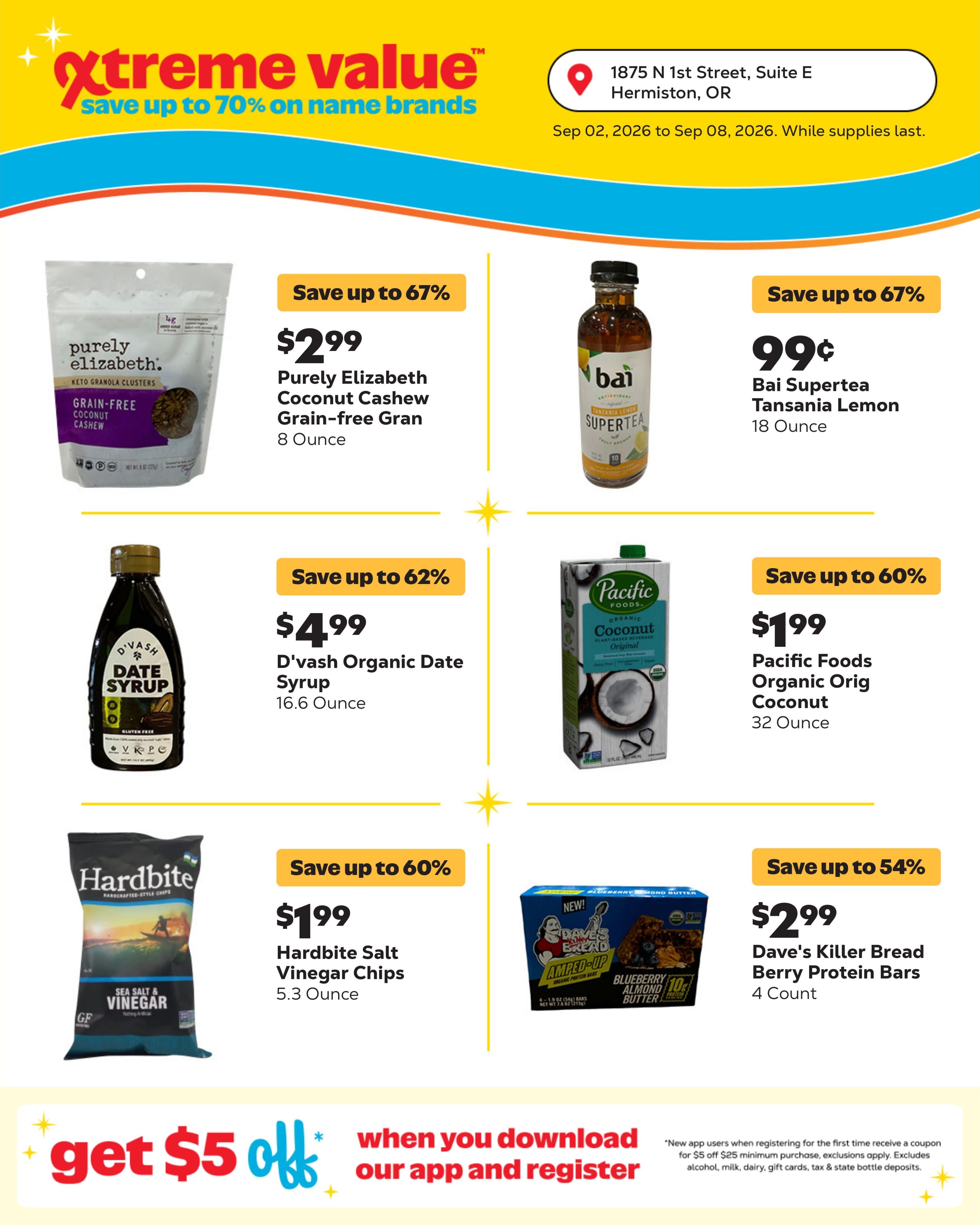 Grocery Outlet (Boardman Area, OR) Weekly Ad September 2 - 8, 2026