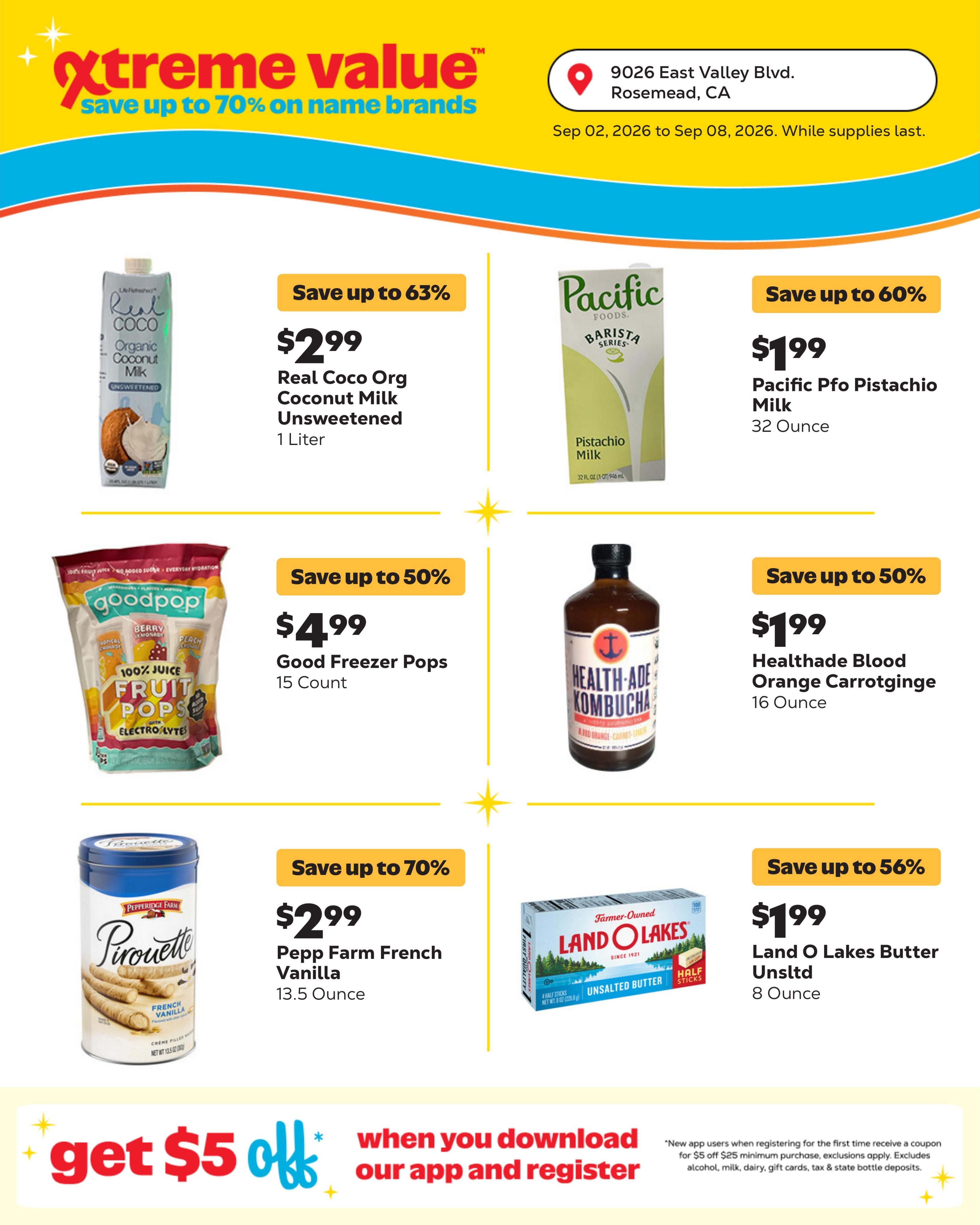 Grocery Outlet (El Monte Area, CA) Weekly Ad September 2 - 8, 2026