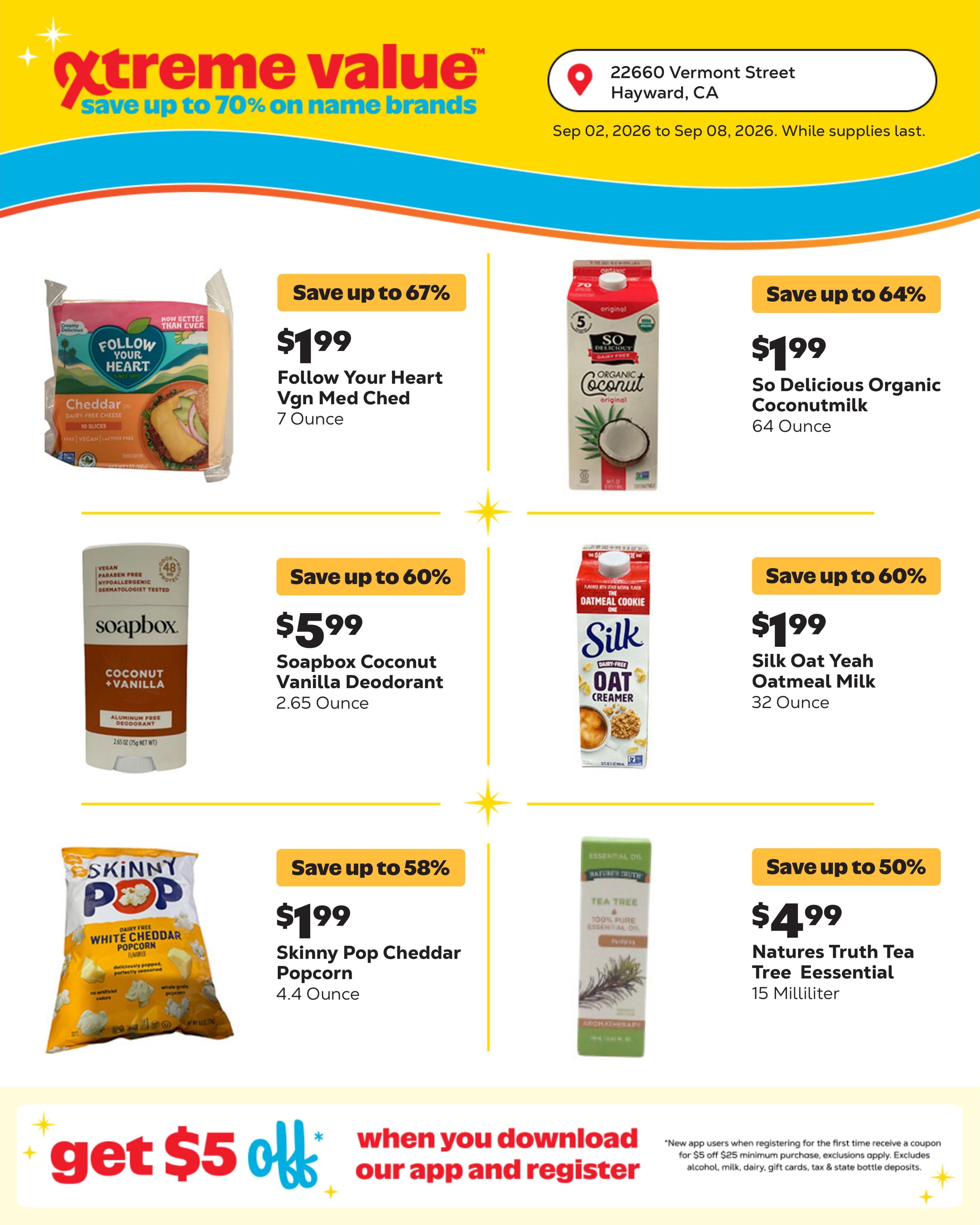 Grocery Outlet (Hayward Area, CA) Weekly Ad September 2 - 8, 2026