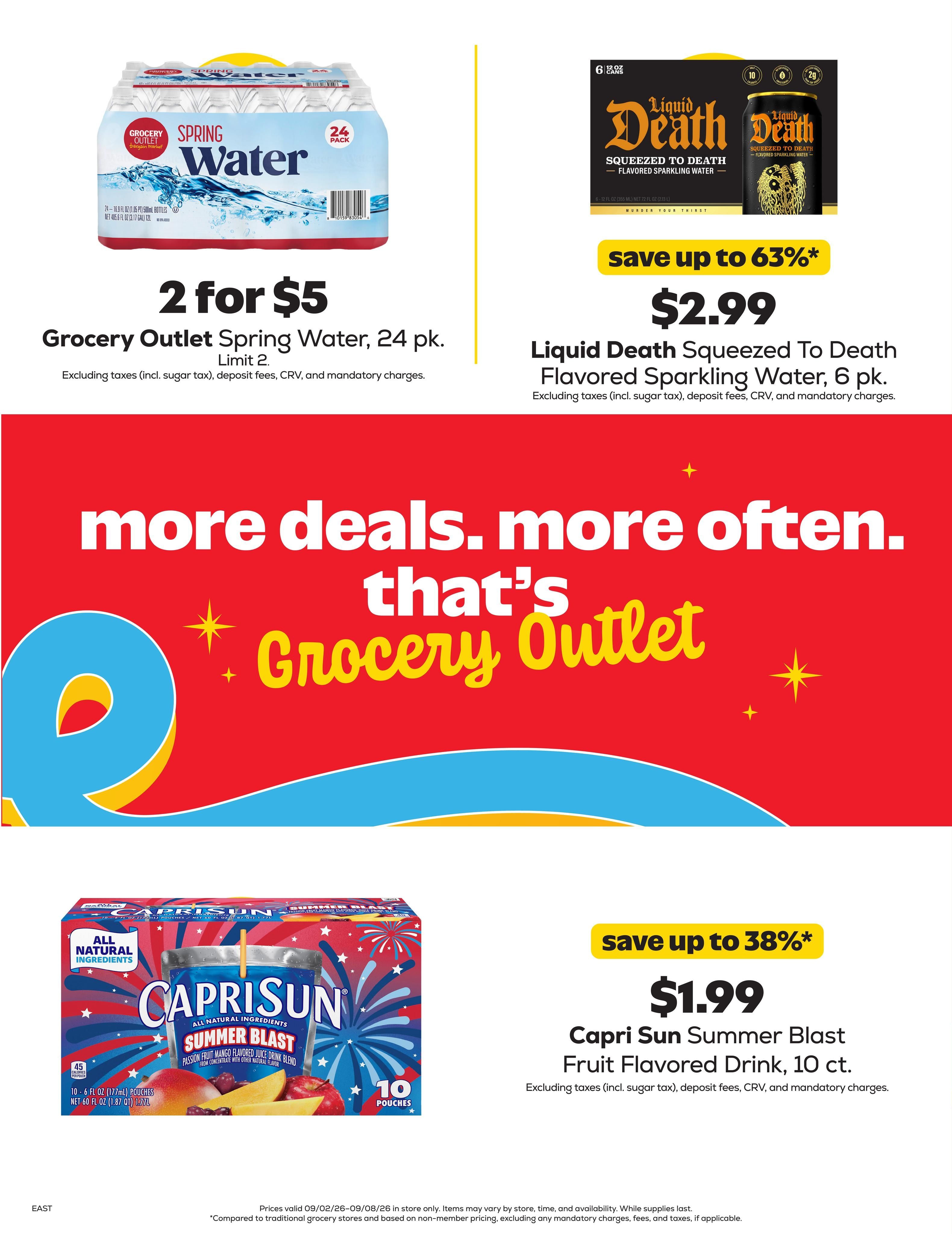 Grocery Outlet (Fredericksburg Area, VA) Weekly Ad September 2 - 8, 2026