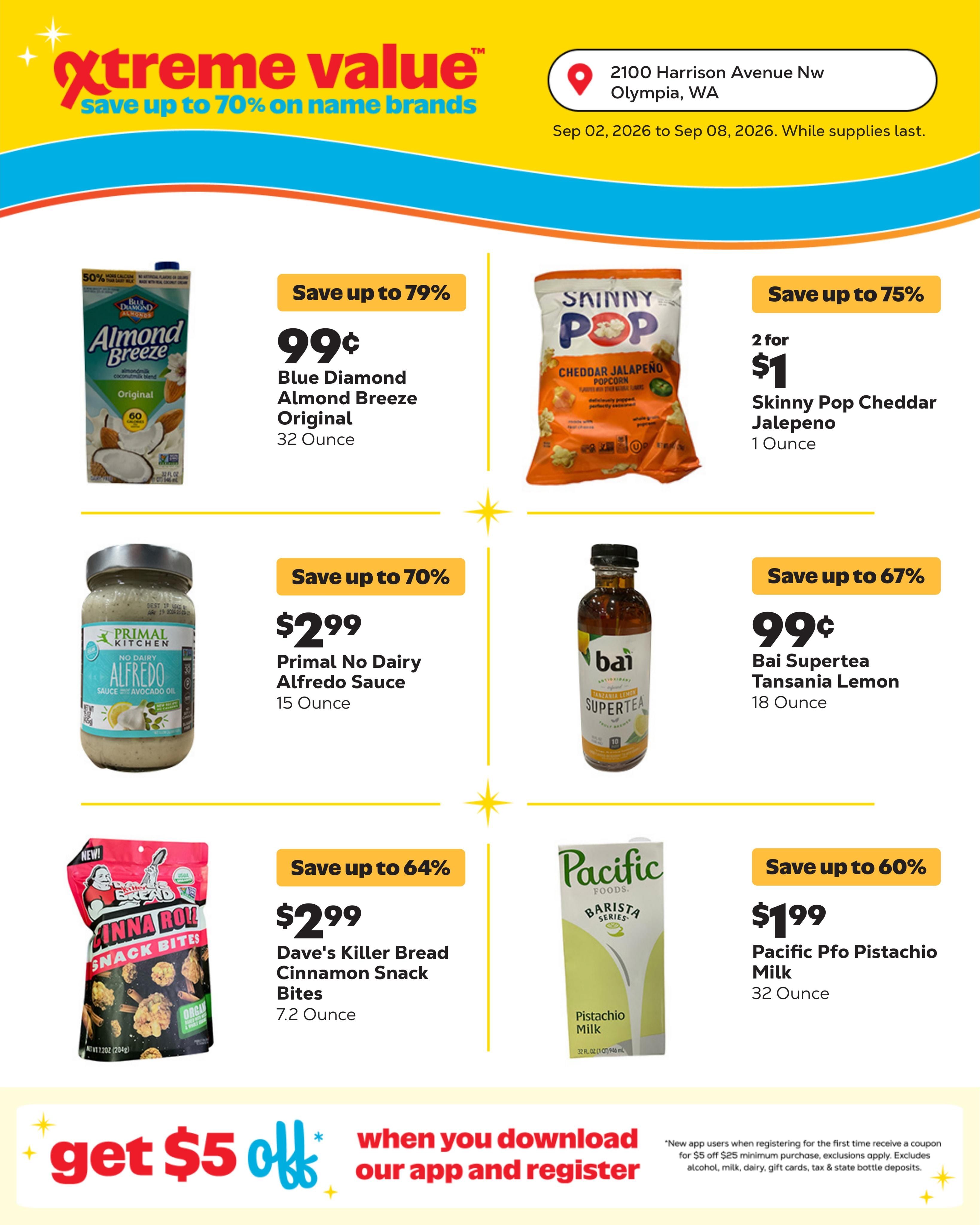 Grocery Outlet (Olympia Area, WA) Weekly Ad September 2 - 8, 2026