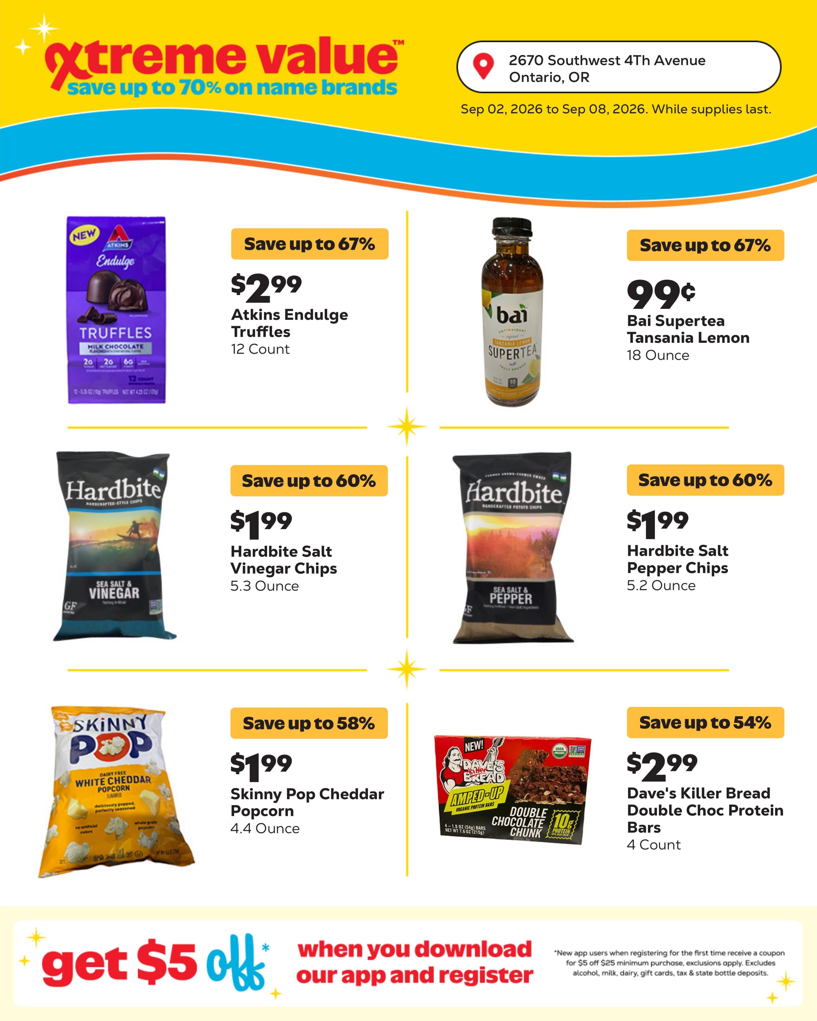 Grocery Outlet (Ontario Area, OR) Weekly Ad September 2 - 8, 2026