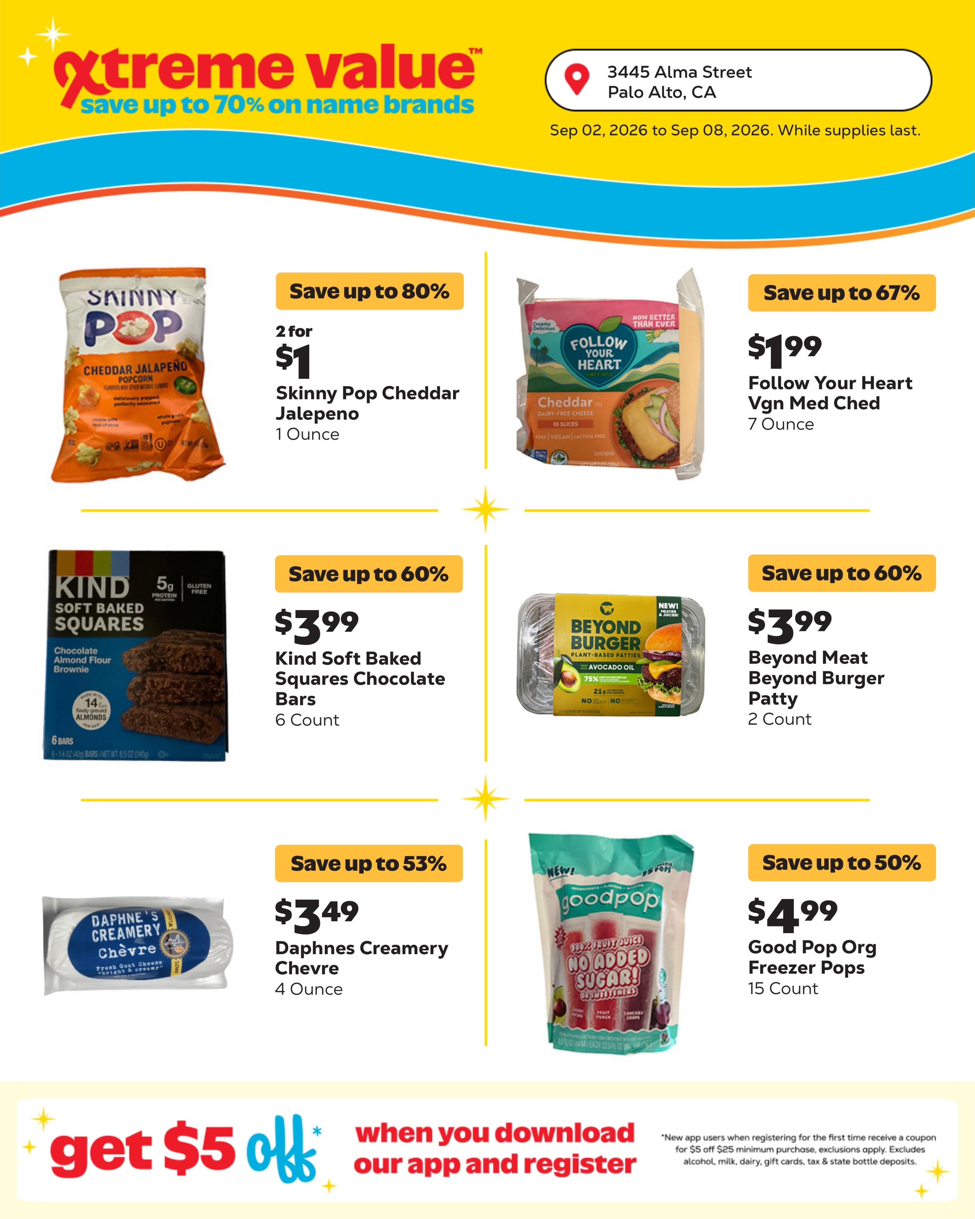 Grocery Outlet (Palo Alto Area, CA) Weekly Ad September 2 - 8, 2026