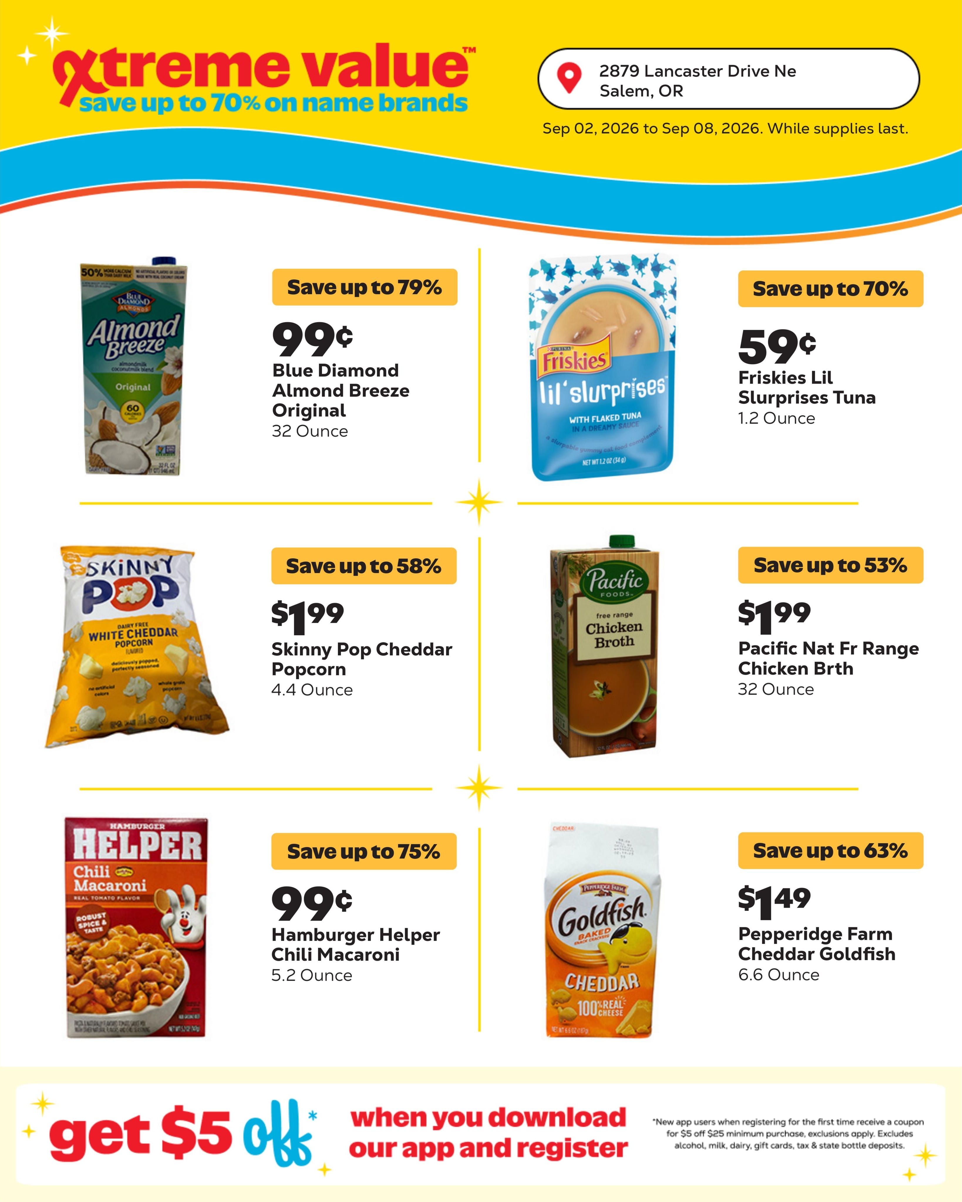Grocery Outlet (Salem Area, OR) Weekly Ad September 2 - 8, 2026