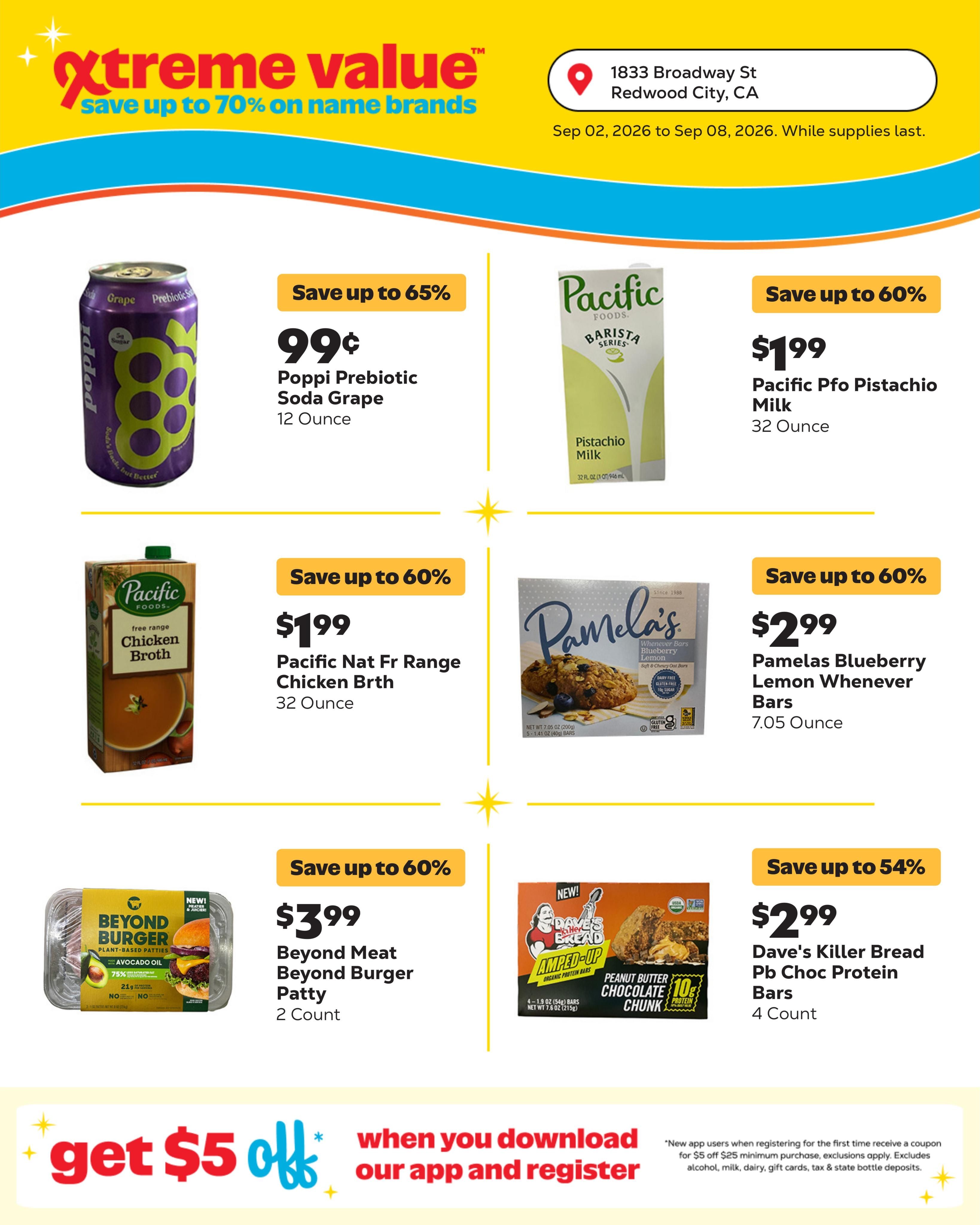 Grocery Outlet (San Mateo Area, CA) Weekly Ad September 2 - 8, 2026