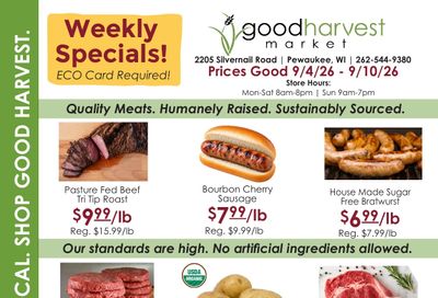 Good Harvest Market Weekly Ad September 4 - 10, 2026