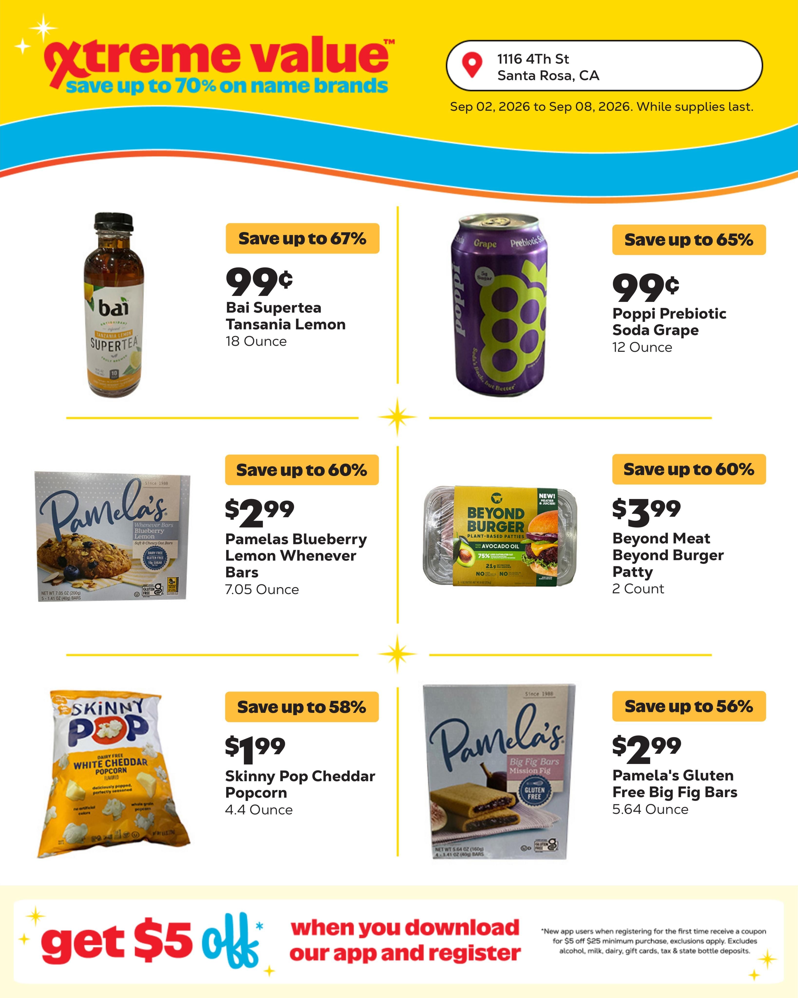 Grocery Outlet (Santa Rosa Area, CA) Weekly Ad September 2 - 8, 2026