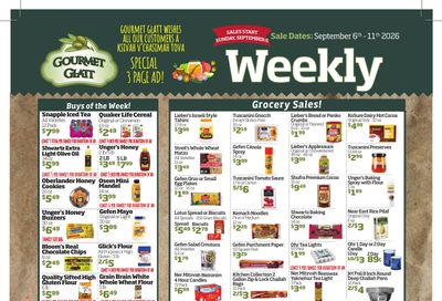 Gourmet Glatt (New Jersey) Weekly Ad September 5 - 11, 2026