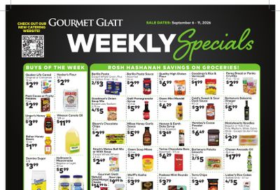 Gourmet Glatt (New York) Weekly Ad September 5 - 11, 2026