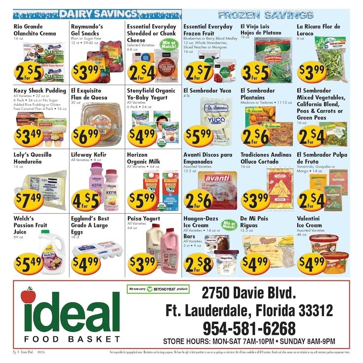 Ideal Food Basket (Fort Lauderdale, FL) Weekly Ad September 2 - 8, 2026
