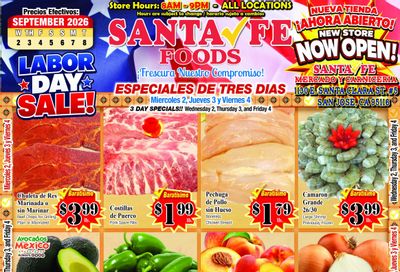 Santa Fe Foods Weekly Ad September 2 - 8, 2026