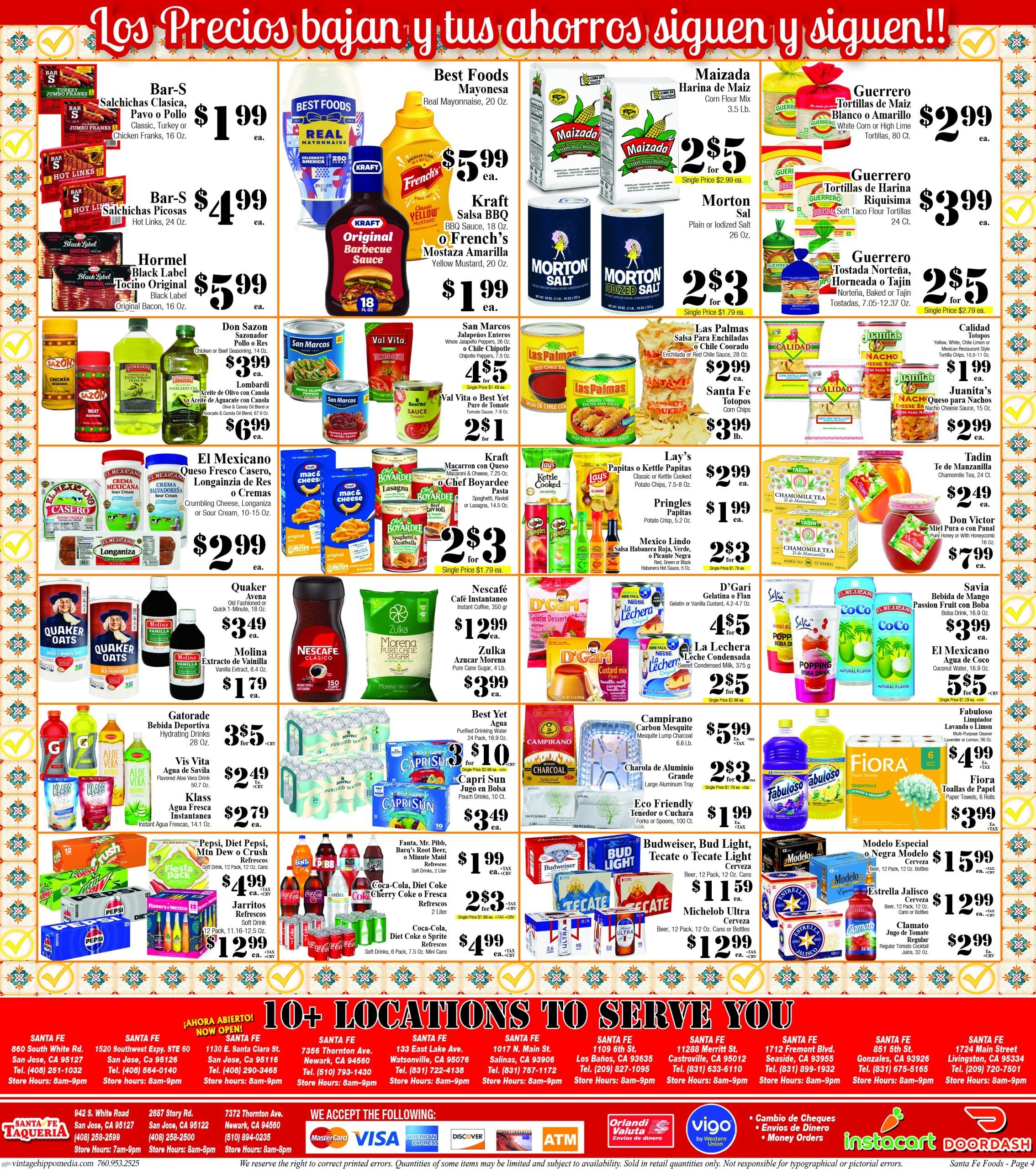 Santa Fe Foods Weekly Ad September 2 - 8, 2026