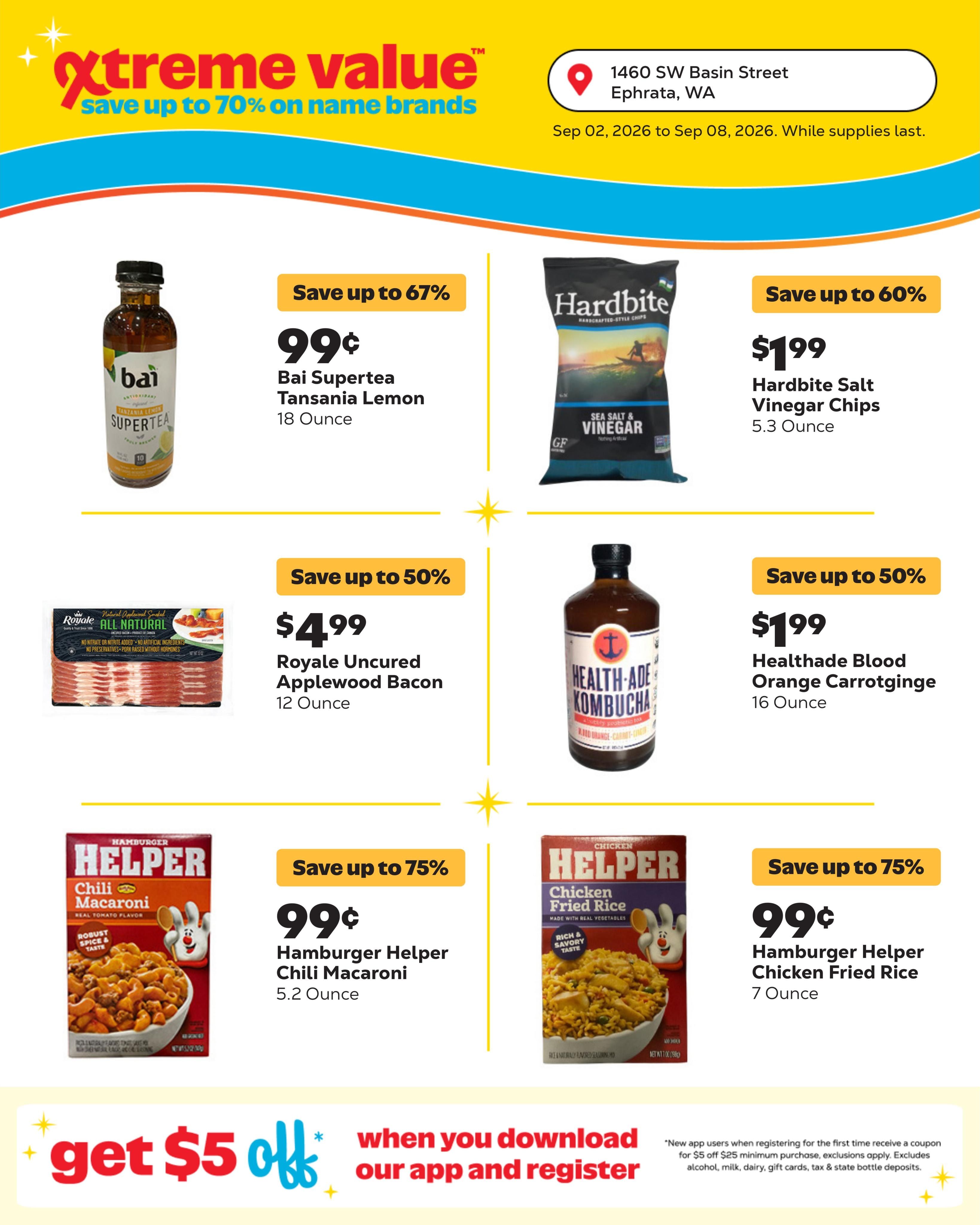 Grocery Outlet (Coulee City Area, WA) Weekly Ad September 2 - 8, 2026