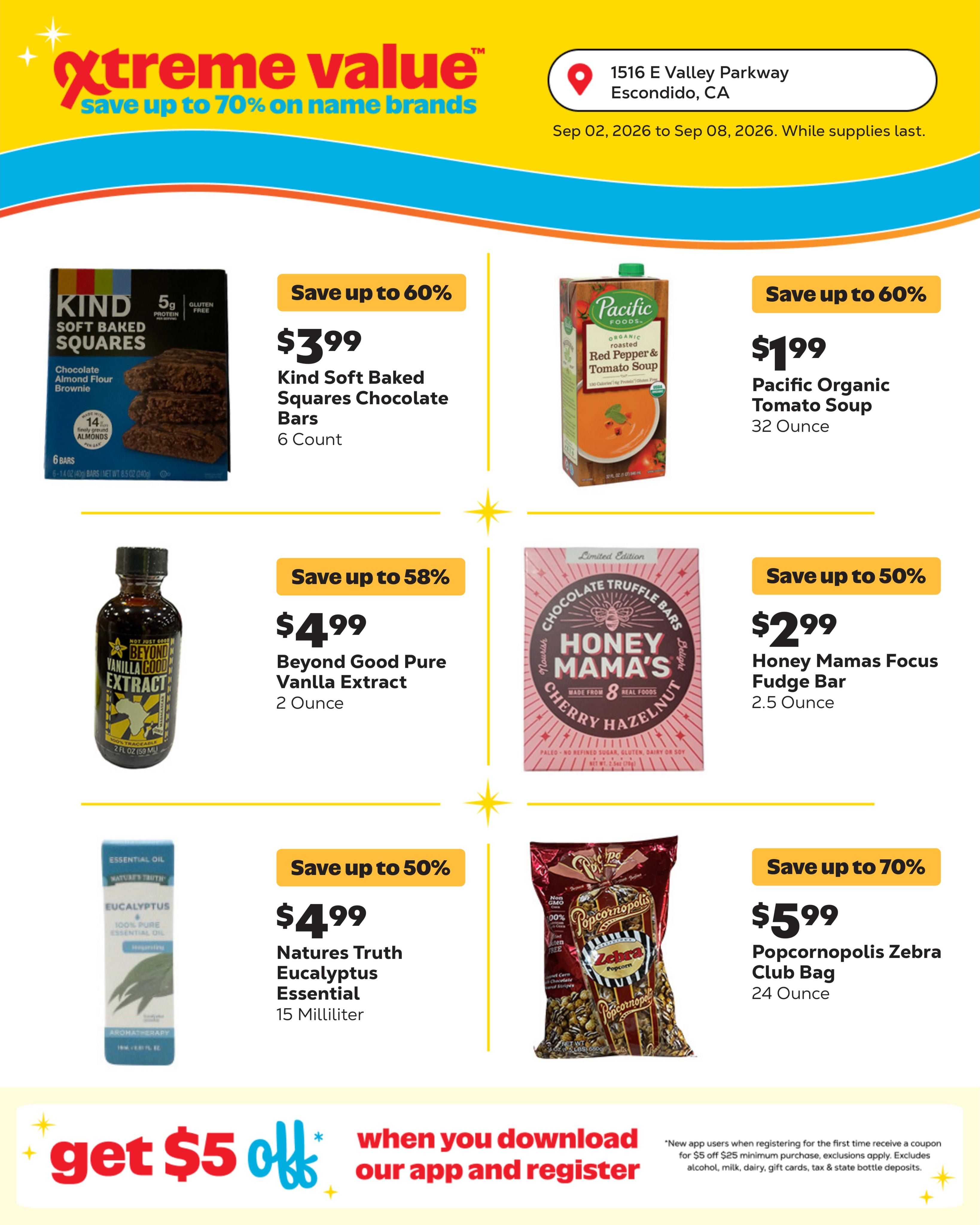 Grocery Outlet (Escondido Area, CA) Weekly Ad September 2 - 8, 2026