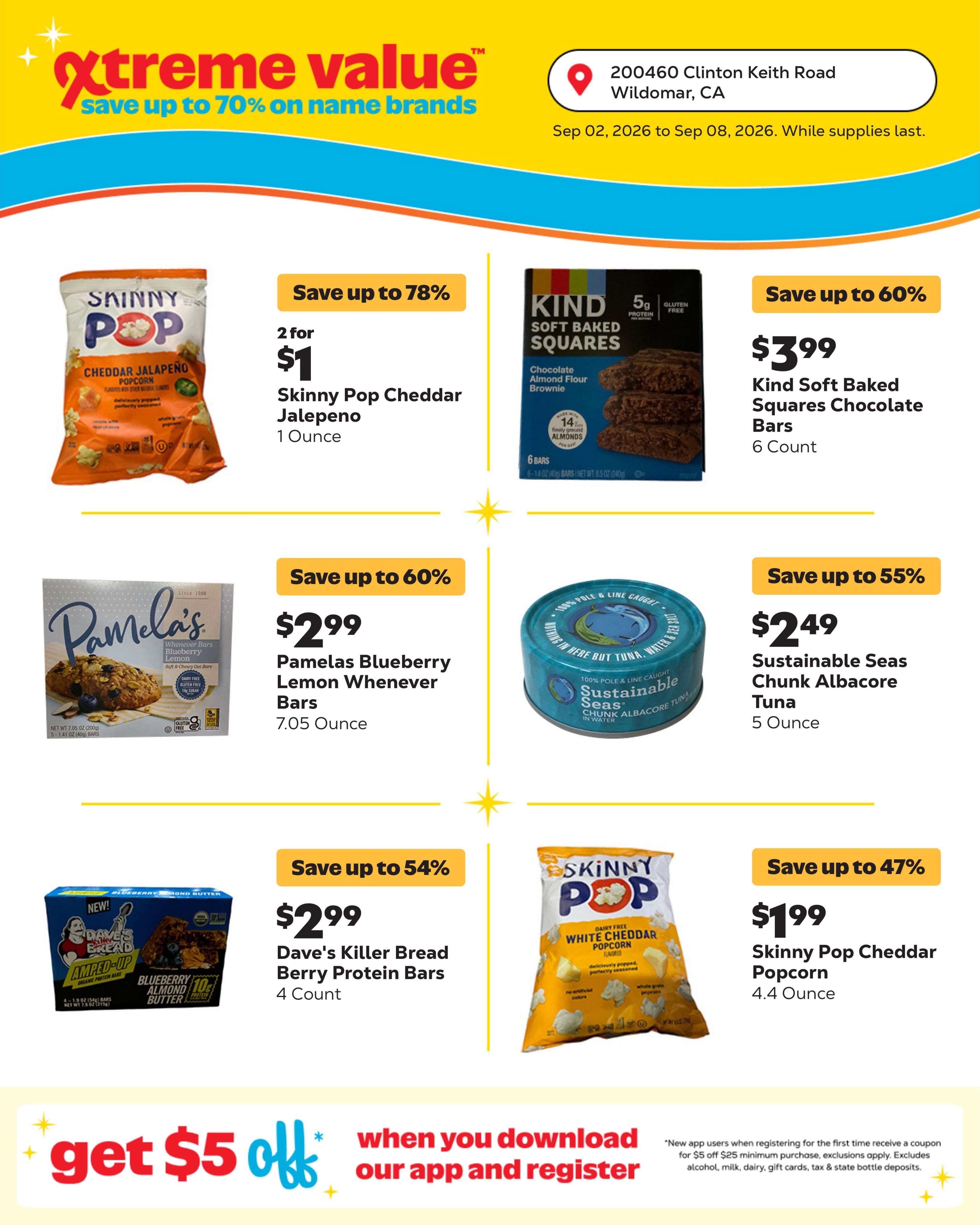 Grocery Outlet (Murrieta Area, CA) Weekly Ad September 2 - 8, 2026