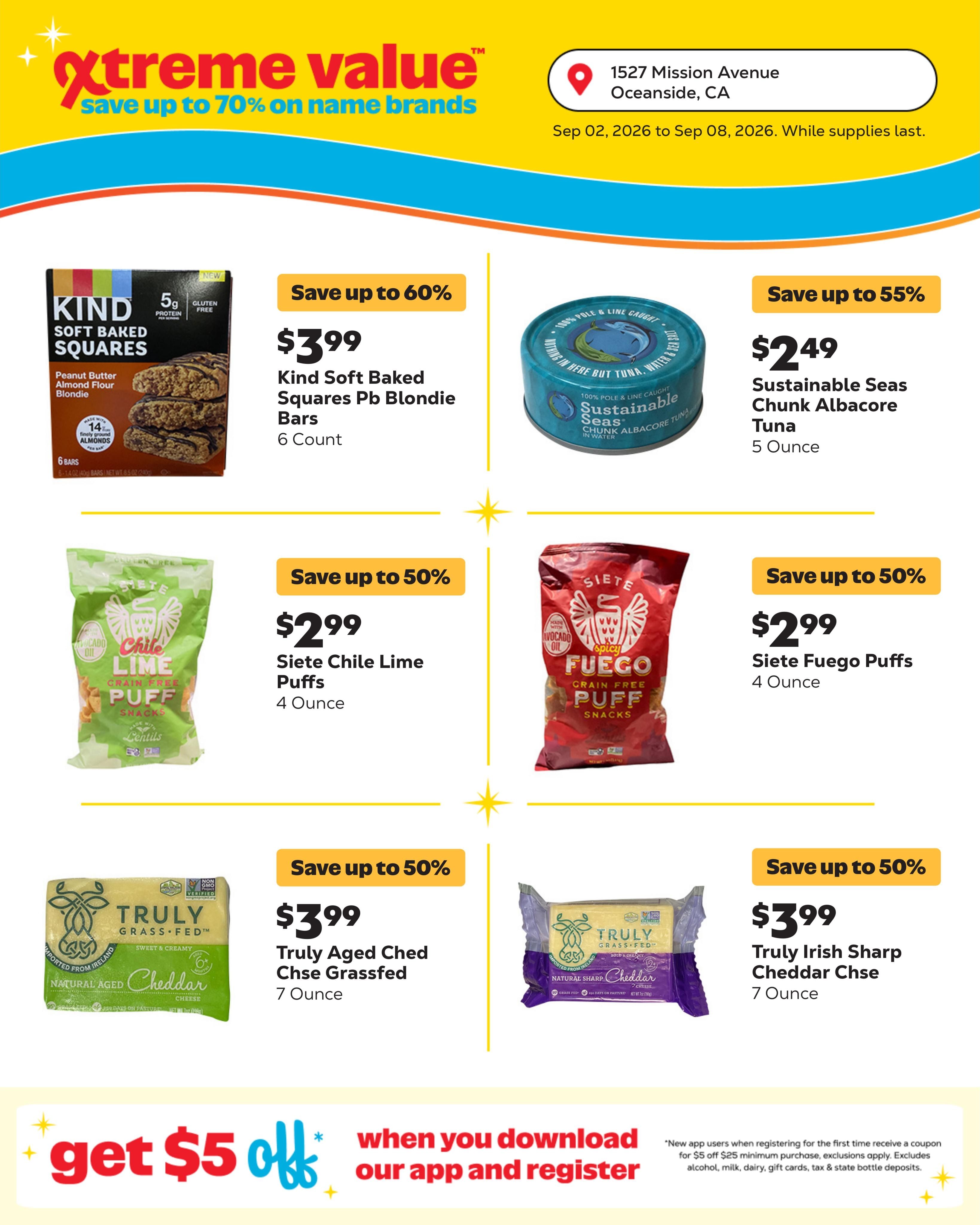 Grocery Outlet (Oceanside Area, CA) Weekly Ad September 2 - 8, 2026