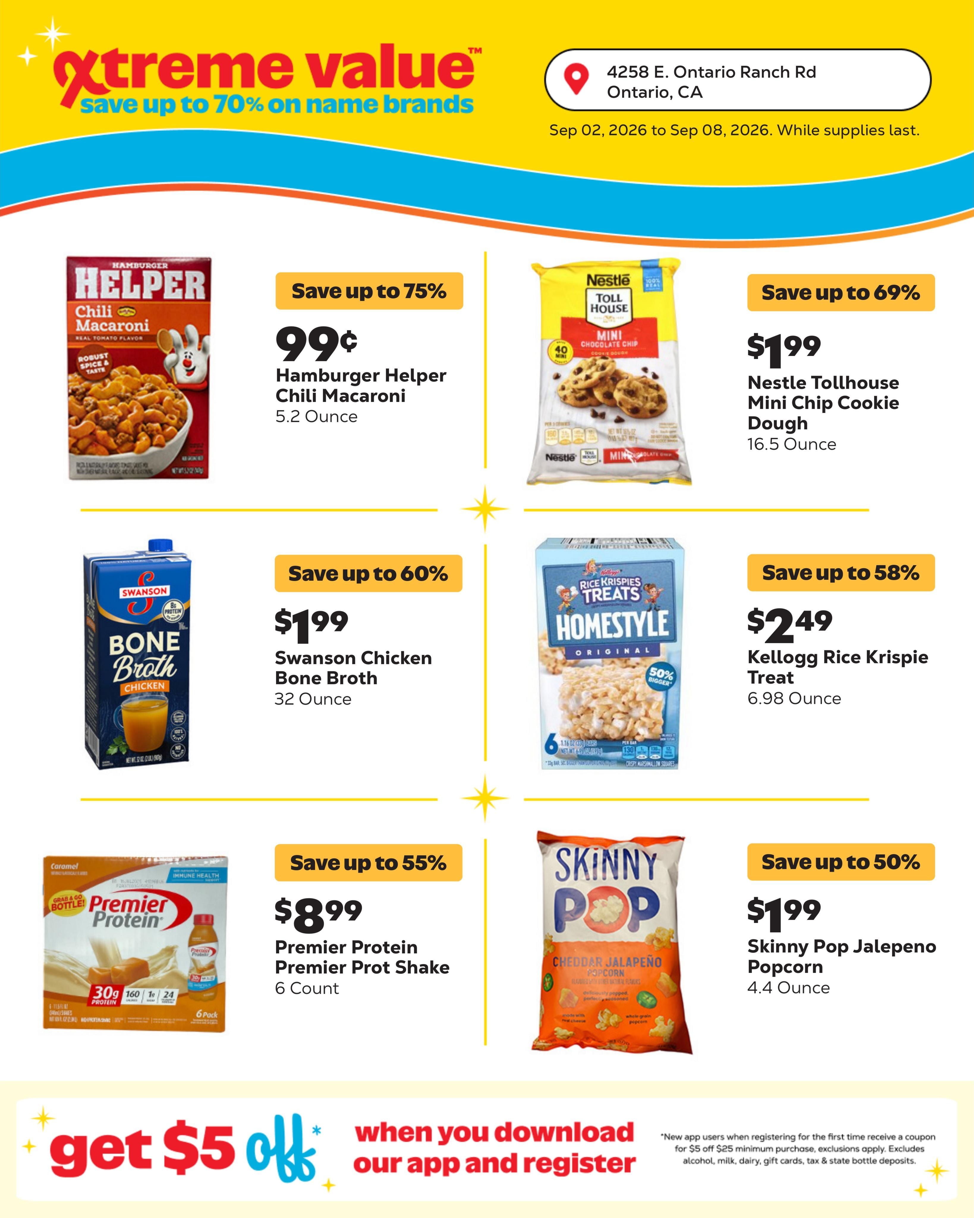 Grocery Outlet (Ontario Area, CA) Weekly Ad September 2 - 8, 2026