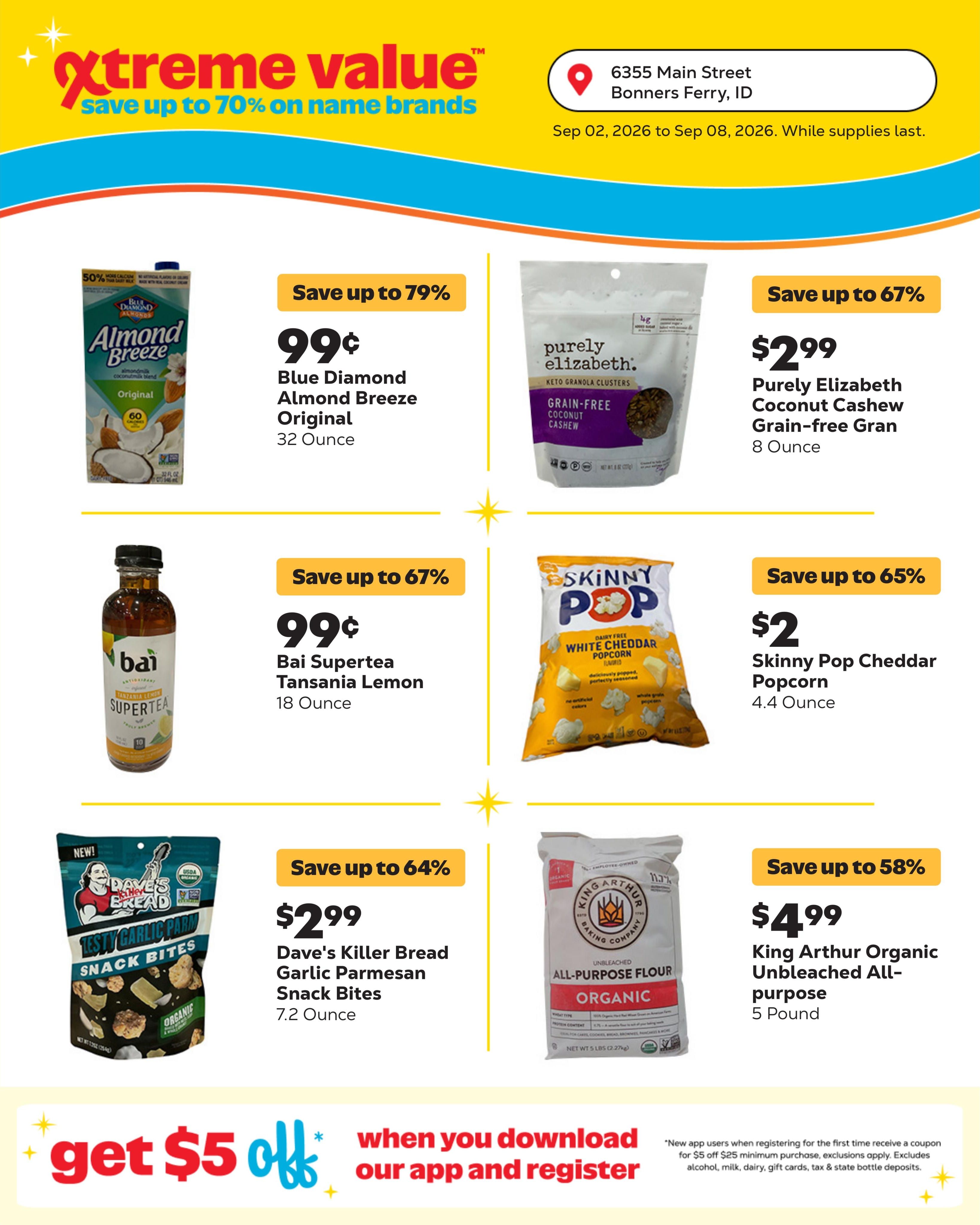 Grocery Outlet (Ponderay Area, ID) Weekly Ad September 2 - 8, 2026
